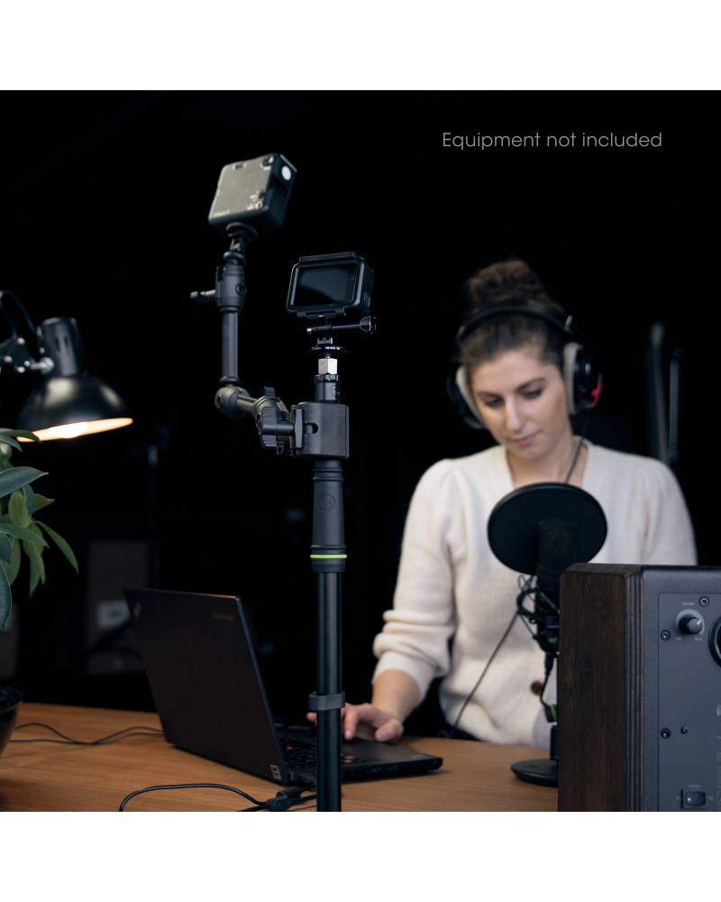 Gravity MS 0200 SET1 Tyczka mikrofonowa do montażu na stole z zaciskiem stołowym i wysięgnikiem