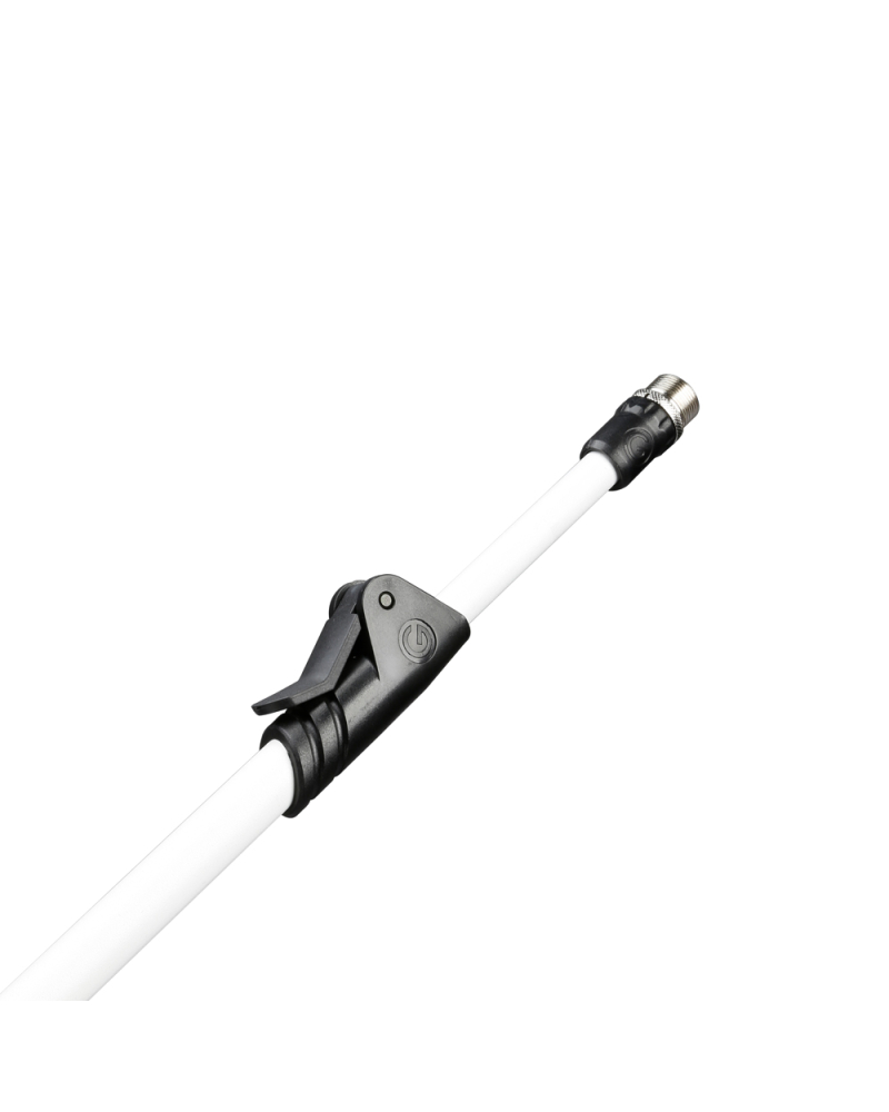 Gravity MS 4322 W Statyw mikrofonowy z trójnożną, składaną podstawą i dwupunktową regulacją wysięgnika wysuwanego - biały