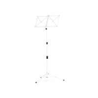 Gravity NS 441 W Kompaktowy, składany stojak na nuty z torbą transportową, biały