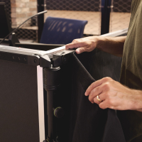 Gravity PAD T M Średniej długości poziomy drążek teleskopowy do systemu kurtyn rurowych i zasłonowych