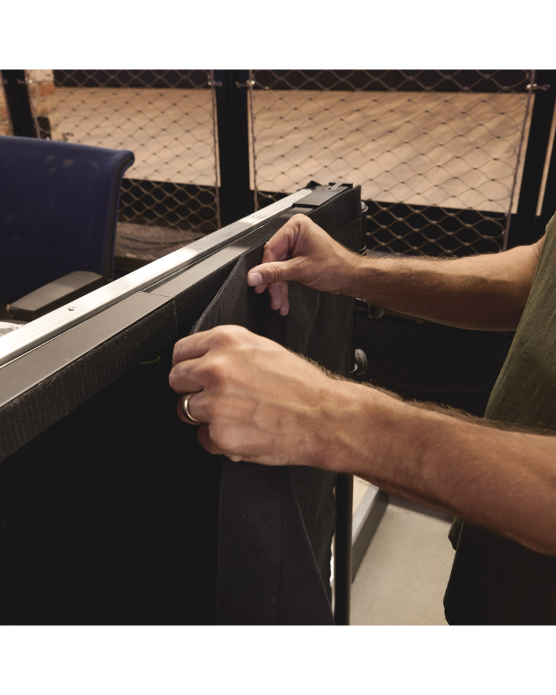 Gravity PAD T M Średniej długości poziomy drążek teleskopowy do systemu kurtyn rurowych i zasłonowych