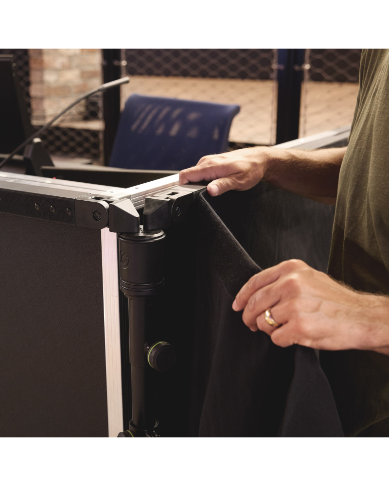 Gravity PAD T M Średniej długości poziomy drążek teleskopowy do systemu kurtyn rurowych i zasłonowych