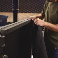 Gravity PAD T S Krótki poziomy drążek teleskopowy do systemu kurtyn rurowych i zasłonowych