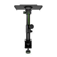 GRAVITY SP 3102 TM Uniwersalny statyw pod monitor studyjny z zaciskiem stołowym