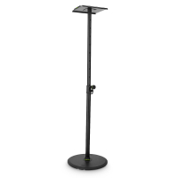GRAVITY SP 3202 LR B Stojak do monitorów studyjnych z dużą okrągłą podstawą