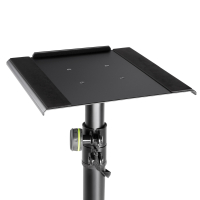 GRAVITY SP 3202 LR B Stojak do monitorów studyjnych z dużą okrągłą podstawą