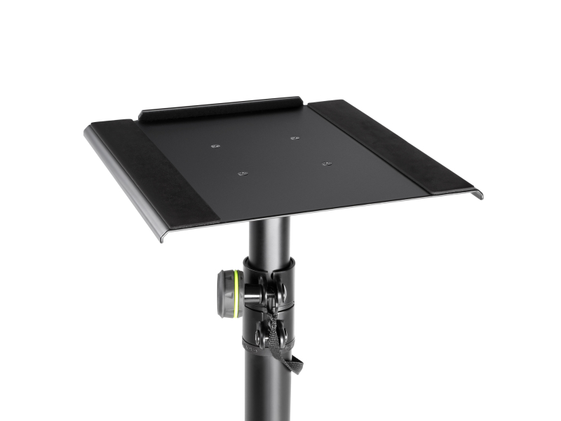 GRAVITY SP 3202 LR B Stojak do monitorów studyjnych z dużą okrągłą podstawą