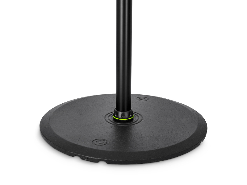 GRAVITY SP 3202 LR B Stojak do monitorów studyjnych z dużą okrągłą podstawą