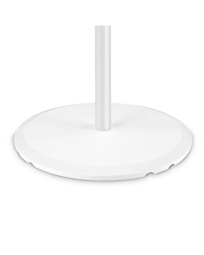 GRAVITY SSP WB SET 1 W Statyw głośnikowy z podstawą i żeliwnym obciążnikiem, biały