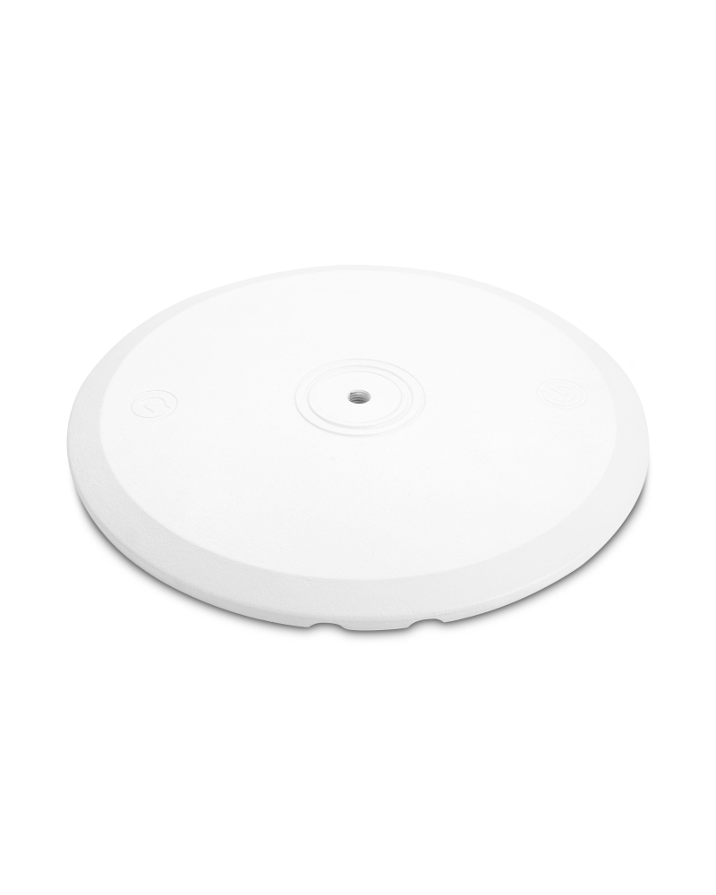 GRAVITY SSP WB SET 1 W Statyw głośnikowy z podstawą i żeliwnym obciążnikiem, biały