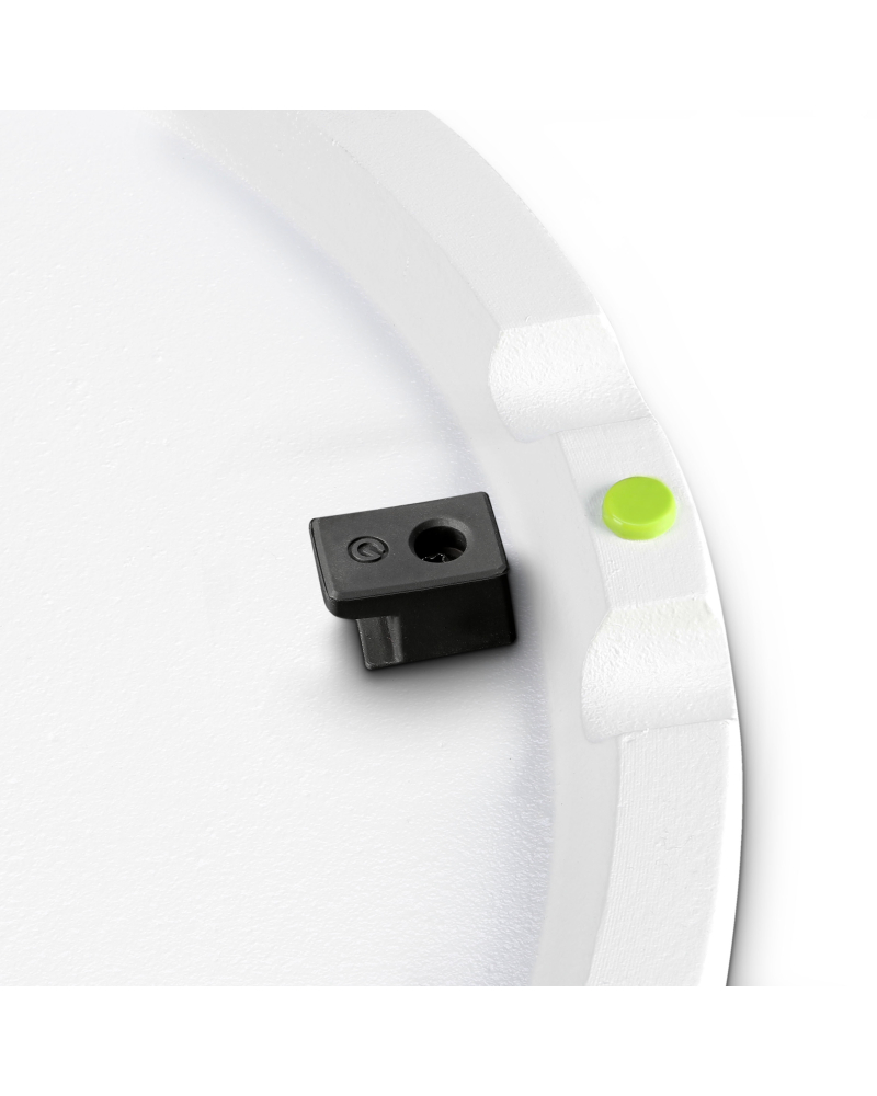 GRAVITY SSP WB SET 1 W Statyw głośnikowy z podstawą i żeliwnym obciążnikiem, biały