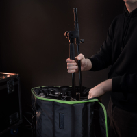 Gravity TBG MS 6 B Torba transportowa Touring dla maksymalnie 6 statywów mikrofonowych, z kółkami