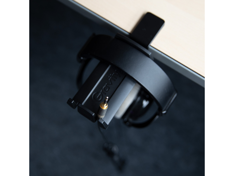 GRAVITY HP HTC 01 B Uchwyt na słuchawki – mocowanie do stołu