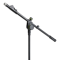 Gravity MS 4222 B Krótki statyw mikrofonowy z trójnożną składaną podstawą (tripod) i 2-punktową regulacją wysięgnika