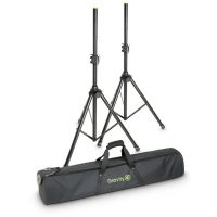 GRAVITY SS 5211 B SET 1 Zestaw dwóch statywów głośnikowych aluminium + torba