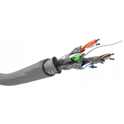 GOOBAY Kabel teleinformatyczny S/FTP (PiMF) kat.6 4x2xAWG27/7 93953