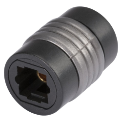TOSLINK POF-709 Adapter żeński prosty, czarny