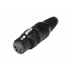 HICON X4CF-G Wtyk żeńsk XLR 4 PIN złocony, metalowy