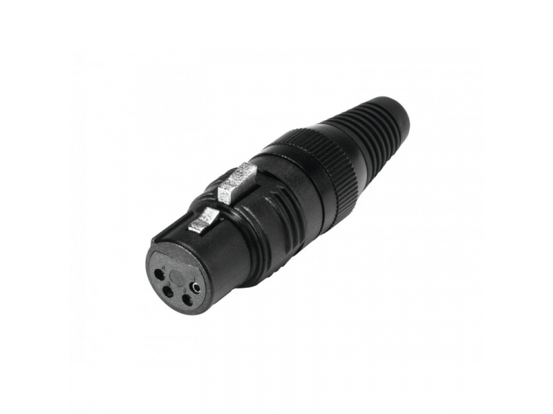 HICON X4CF-G Wtyk żeńsk XLR 4 PIN złocony, metalowy