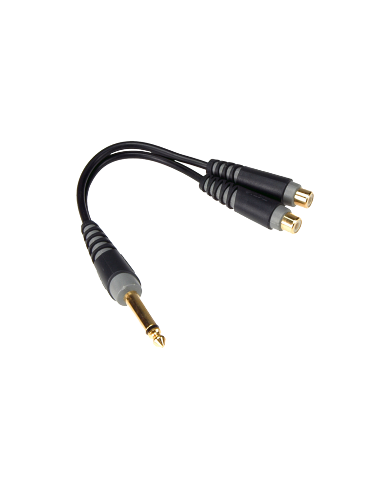 KLOTZ AYU-4 Adapter Y - mono, TS 6,3 mm - 2x gniazdo RCA