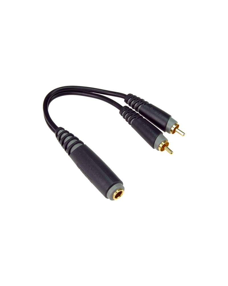KLOTZ AYU-6 Adapter Y - gniazdo mono, TS 6,3 mm - 2x RCA