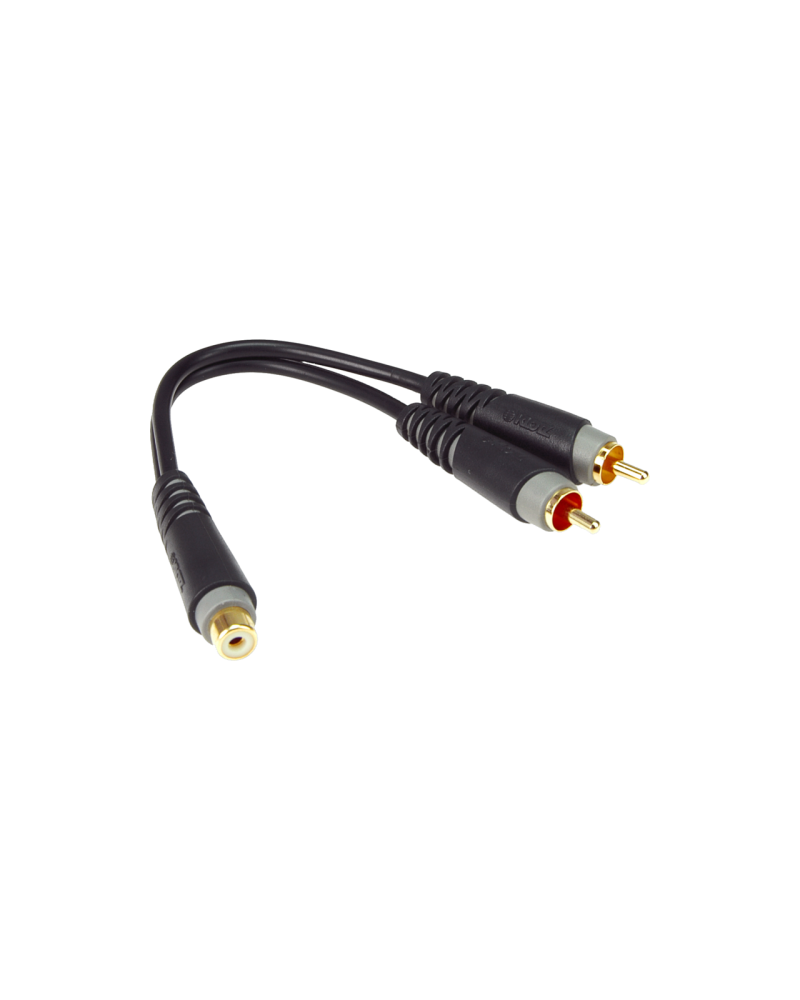 KLOTZ AYU-8 Adapter Y - gniazdo mono, RCA - 2x RCA