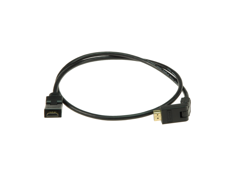 HDMI high speed z kablem Ethernet z obrotowymi złączami o 180