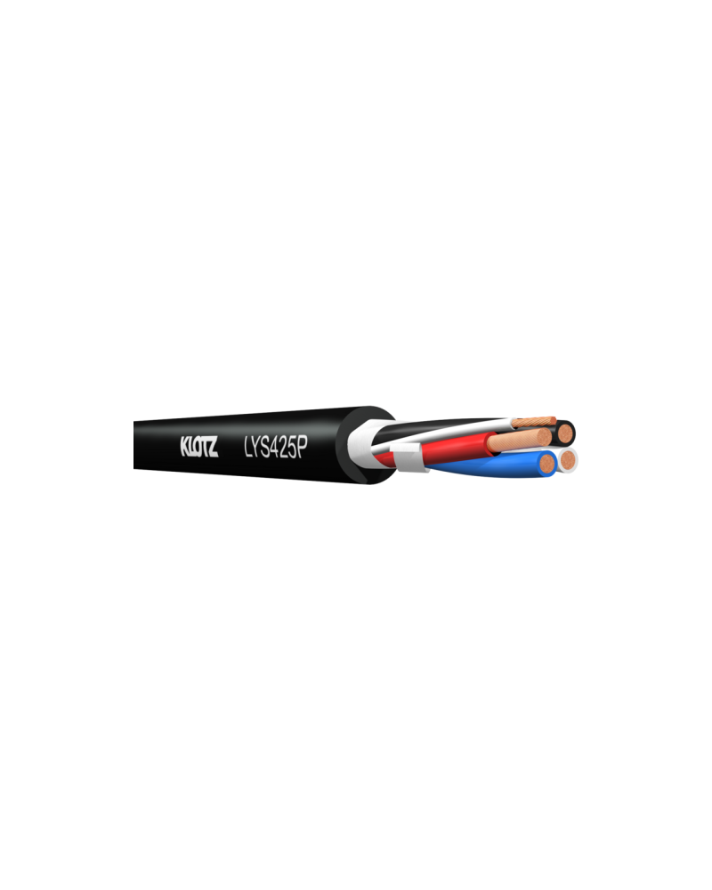 KLOTZ LY425P Kabel głośnikowy systemowy z przewodem sensorowym 4x 2,5 mm2 + 0,5 mm2 - PUR