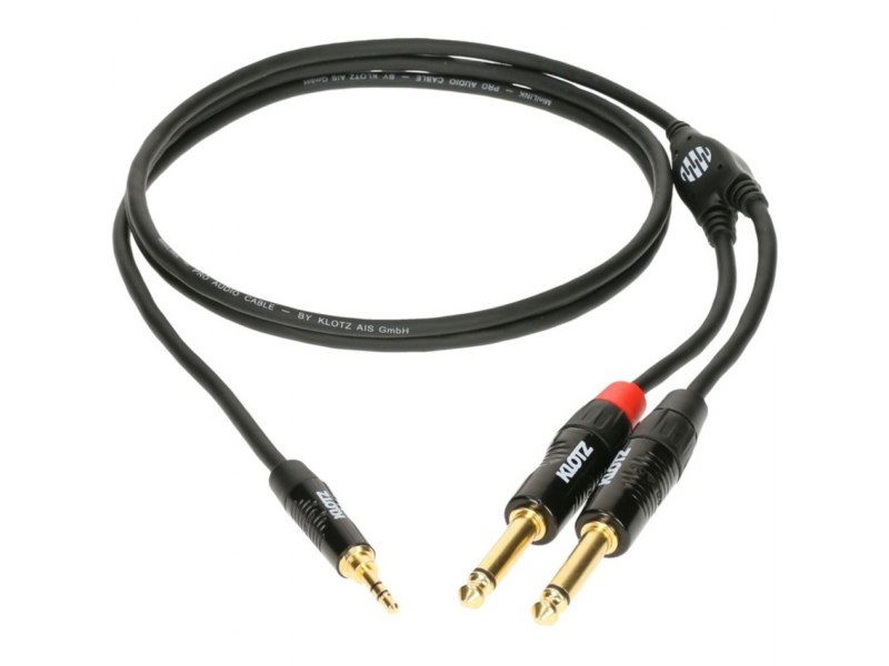 KLOTZ KY5 MiniLink Pro kabel mini jack 3,5 mm - 2 x jack 6,35 mm