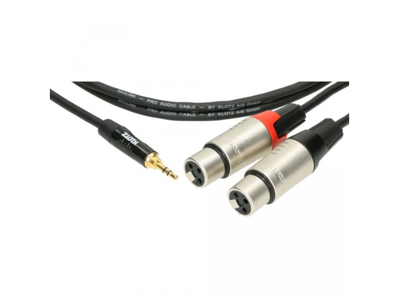 KLOTZ KY8 MiniLink Pro y-cable mini jack 3.5 mm - 2 x XLR żeński