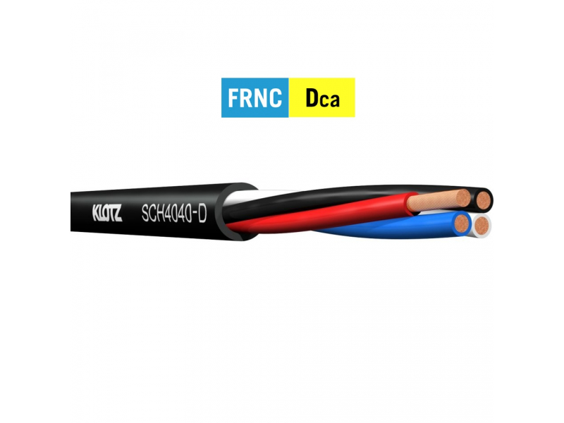 KLOTZ SCH4040-D  Dca przewód / kabel głośnikowy  4x4 mm2  FRNC LHC