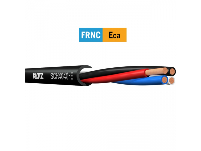 KLOTZ SCH4040-E  Eca przewód / kabel głośnikowy 4x4 mm2  FRNC LHC