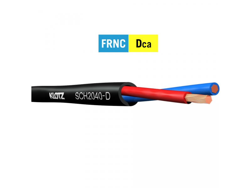 KLOTZ SCH2040-D Dca Przewód / kabel głośnikowy 2x4,0 mm2 FRNC LHC