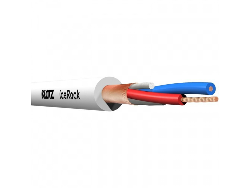 KLOTZ IR206 iceRock Przewód mikrofonowy biały 2 x 0.22 mm2
