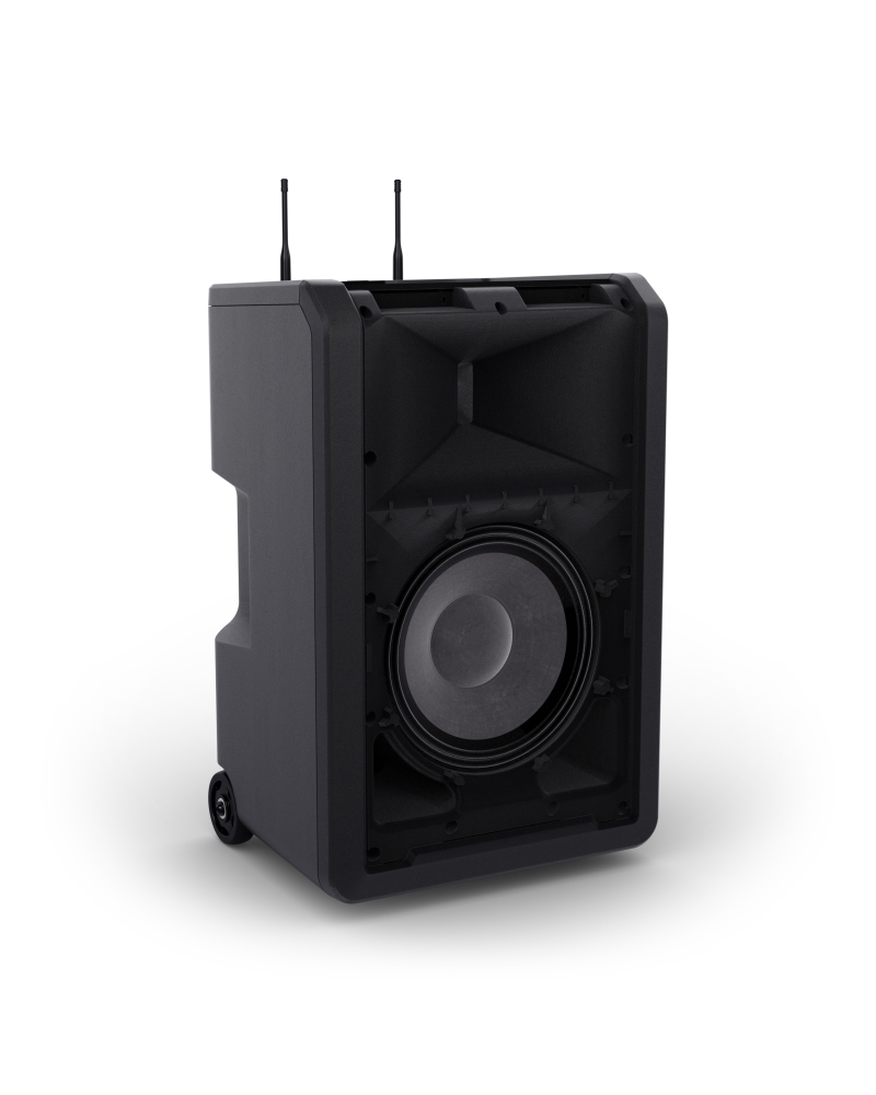 LD Systems ANNY® 10 HBH 2 B5 10-calowy głośnik Bluetooth® PA z akumulatorem, mikserem, 1x mikrofonem bezprzewodowym i 1x mikrofonem nagłownym (w tym n