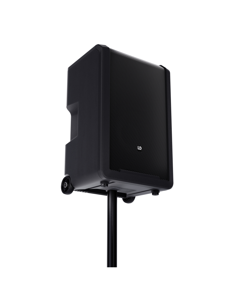 LD Systems ANNY® 10 HHD 2 B5 10-calowy głośnik Bluetooth® PA z akumulatorem, mikserem i 2x mikrofonem bezprzewodowym