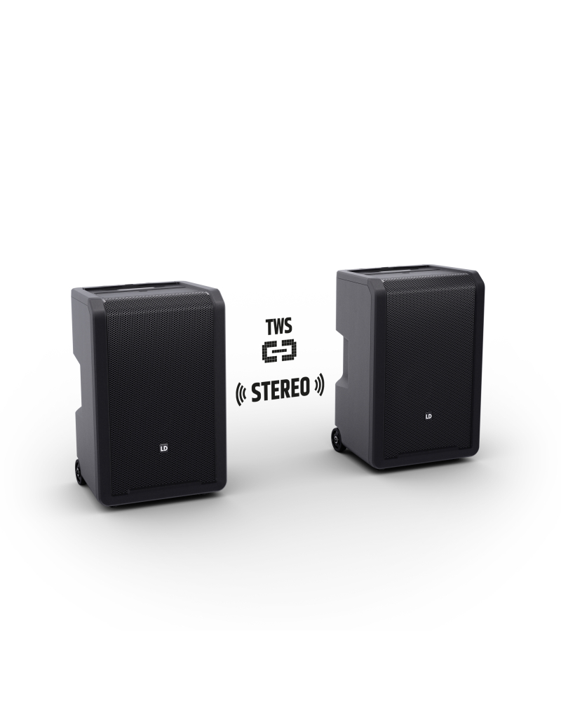 LD Systems ANNY® 10 HHD B5 10-calowy głośnik Bluetooth® PA z akumulatorem, mikserem i 1x mikrofonem bezprzewodowym