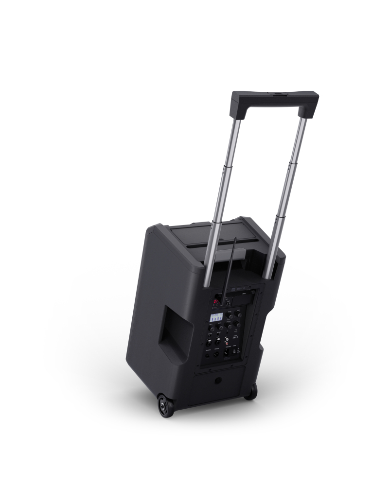 LD Systems ANNY® 10 HHD B5 10-calowy głośnik Bluetooth® PA z akumulatorem, mikserem i 1x mikrofonem bezprzewodowym