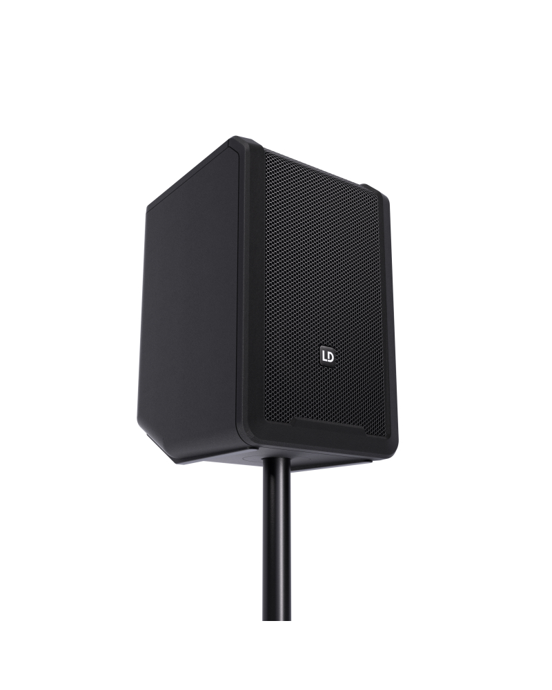 LD Systems ANNY® 8 BPH B5 Przenośny, zasilany bateryjnie głośnik Bluetooth® PA z mikserem i jednym mikrofonem nagłownym (wraz z body pack), Stage Blac