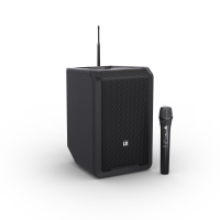 LD Systems ANNY® 8 HHD B5 Przenośny, zasilany bateryjnie głośnik Bluetooth® PA z mikserem i jednym bezprzewodowym mikrofonem ręcznym, Stage Black
