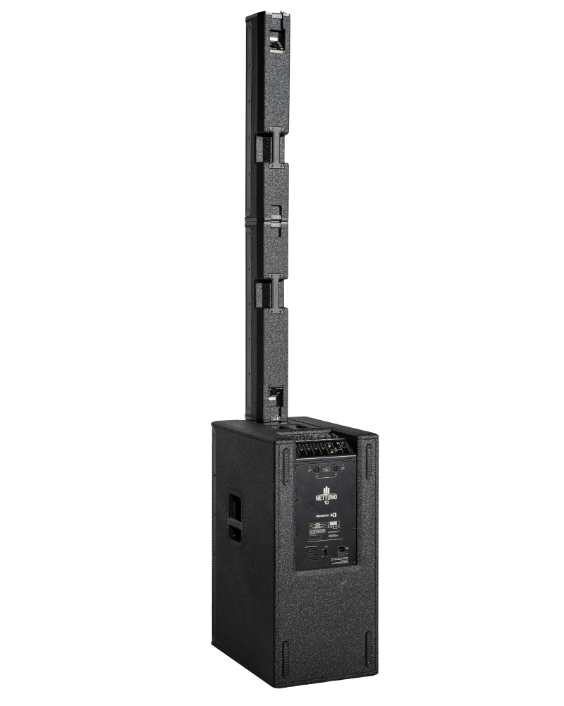 Montarbo NETTUNO 10 Przenośny PA, 2x12 Sub + 2 kolumny górne, 8 kanałowy mikser