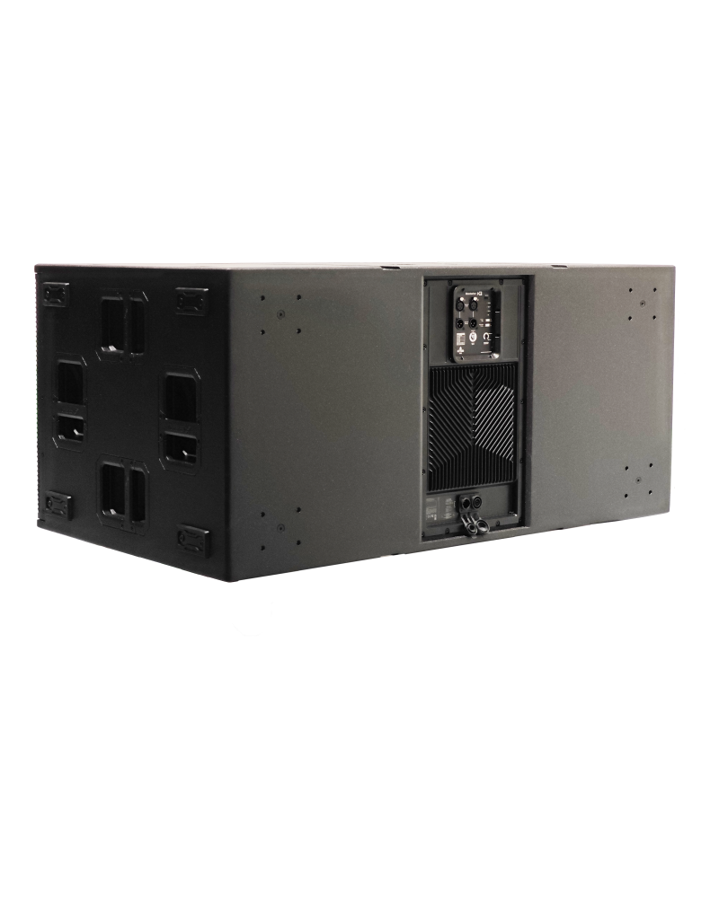 Montarbo NETTUNO S182 aktywny subwoofer 2x 18” LF transducer with 2x 4” V.C. 2000W RMS class D amp 139dB SPL