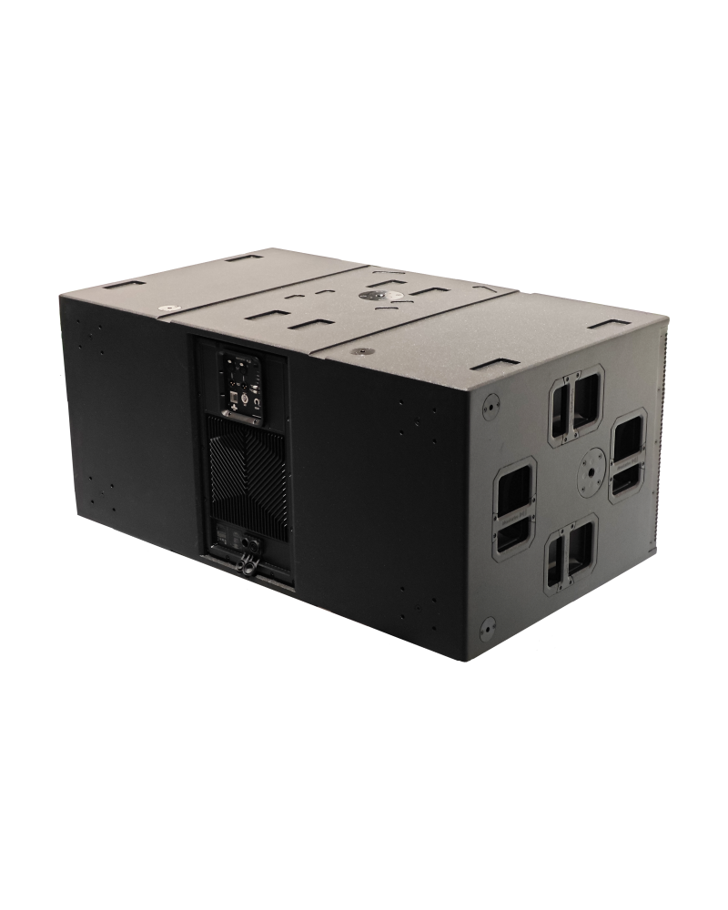 Montarbo NETTUNO S182 aktywny subwoofer 2x 18” LF transducer with 2x 4” V.C. 2000W RMS class D amp 139dB SPL