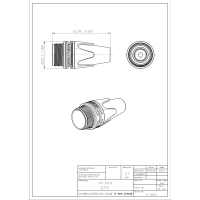 NEUTRIK BXX-6 Zagłuszka odgiętka XLR niebieska
