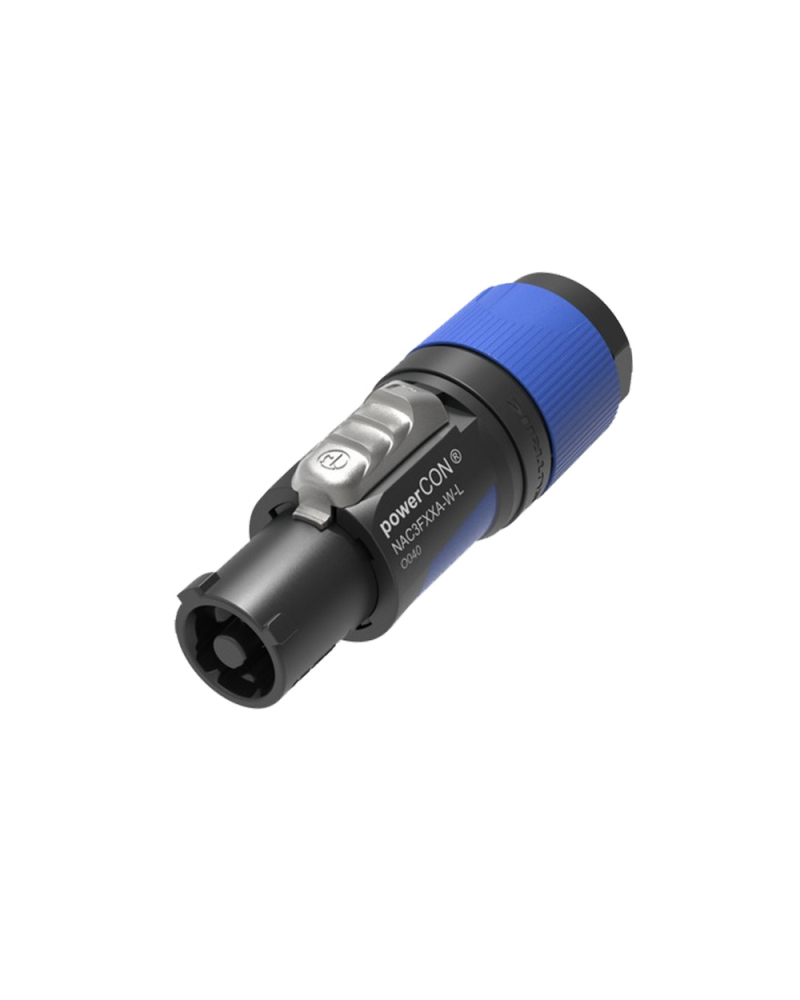 NEUTRIK NAC3FXXA-W-L Złącze zasilania sieciowego na kabel (10-16 mm) powerCON IP20, niebieski, trudnopalne