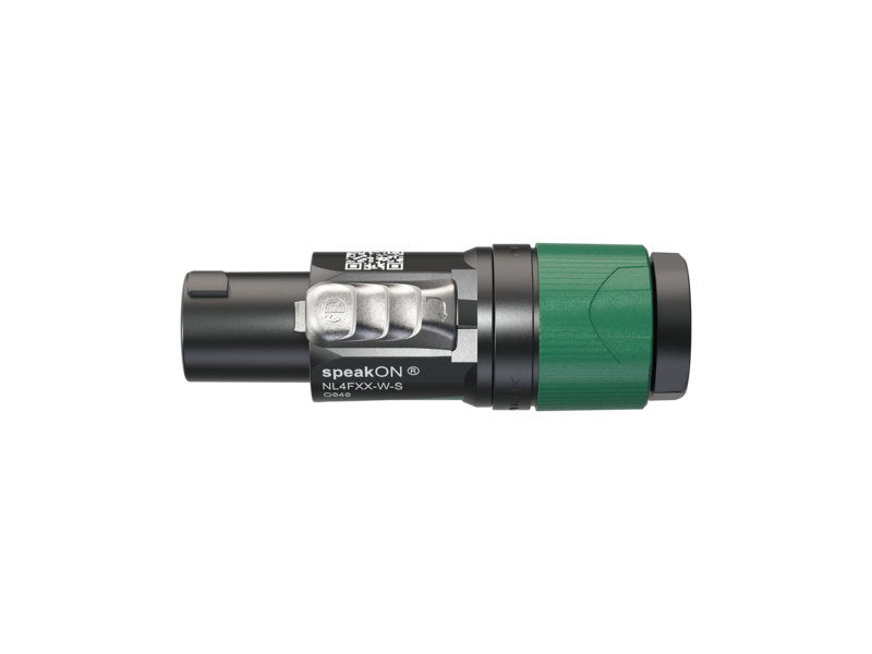 NEUTRIK NL4FXX-W-S Złącze głośnikowe na kabel (O 6-12 mm), speakON IP20, trudnopalne