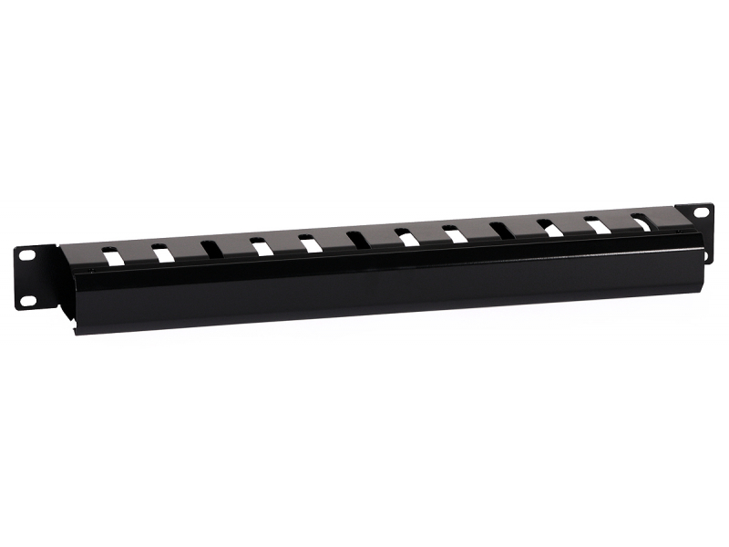 Organizer kabli poziomy do szafy rack metalowy 1U  19"