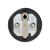 PCE 0521-SR wtyczka złącze zasilające gumowe 230V czarne na przewód