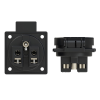 PCE 1040-0s Gniazdo wtyczkowe tablicowe 230V z bolcem 16A 2P+Z 230V IP54 Czarne