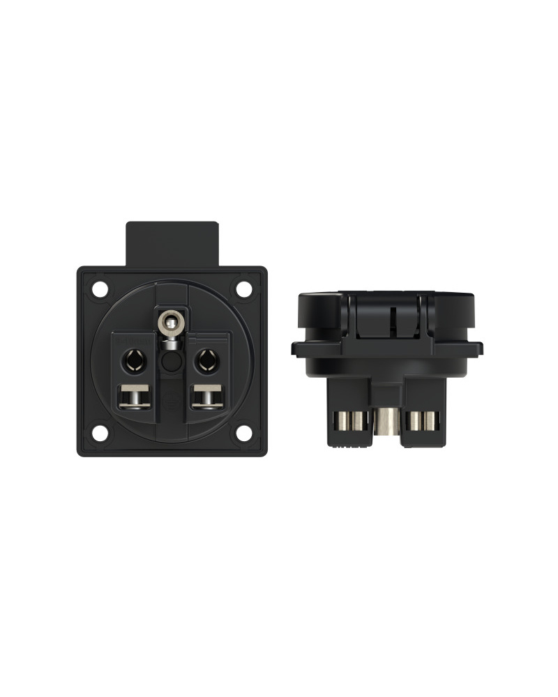 PCE 1040-0s Gniazdo wtyczkowe tablicowe 230V z bolcem 16A 2P+Z 230V IP54 Czarne
